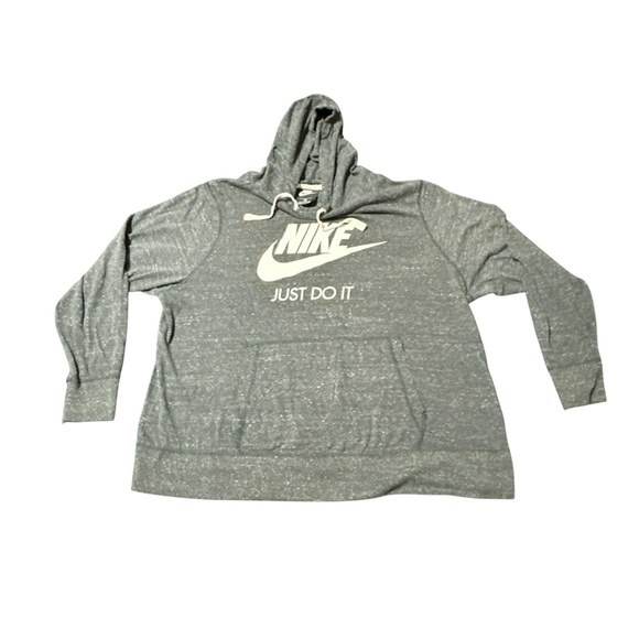 Nike Women’s 2x Hooded Light Sweatshirt Gray Athleisure Active Wear casual - Picture 1 of 7